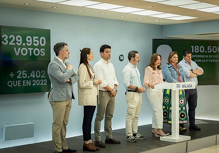 Patricia Navarro saca pecho de los resultados del PP en Málaga