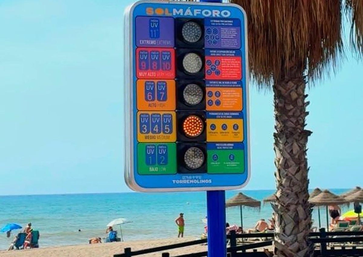 Torremolinos sätter smarta trafikljus på sina stränder med information om ultraviolett strålning