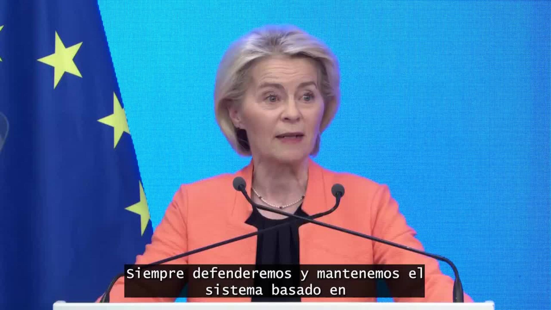 Von der Leyen cree que la UE "ya no puede confiar" en un sistema basado ...