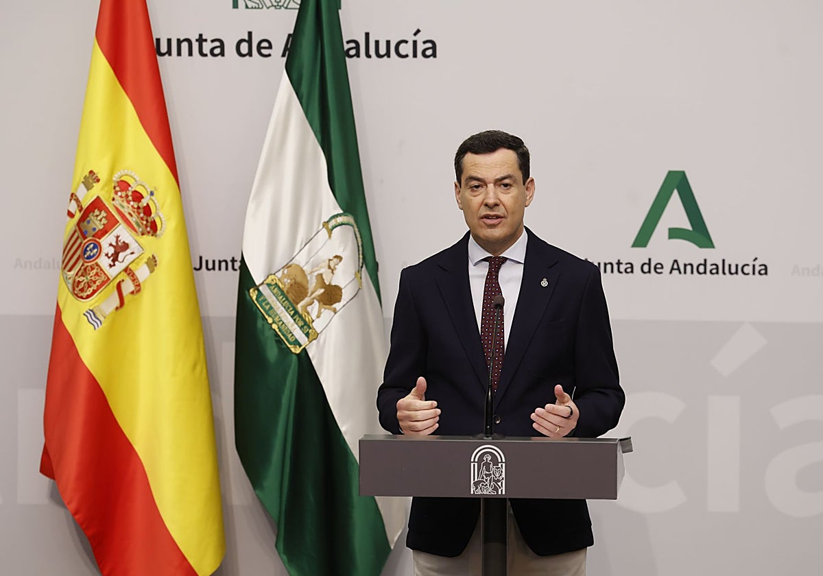 Juanma Moreno, en una imagen del pasado jueves.