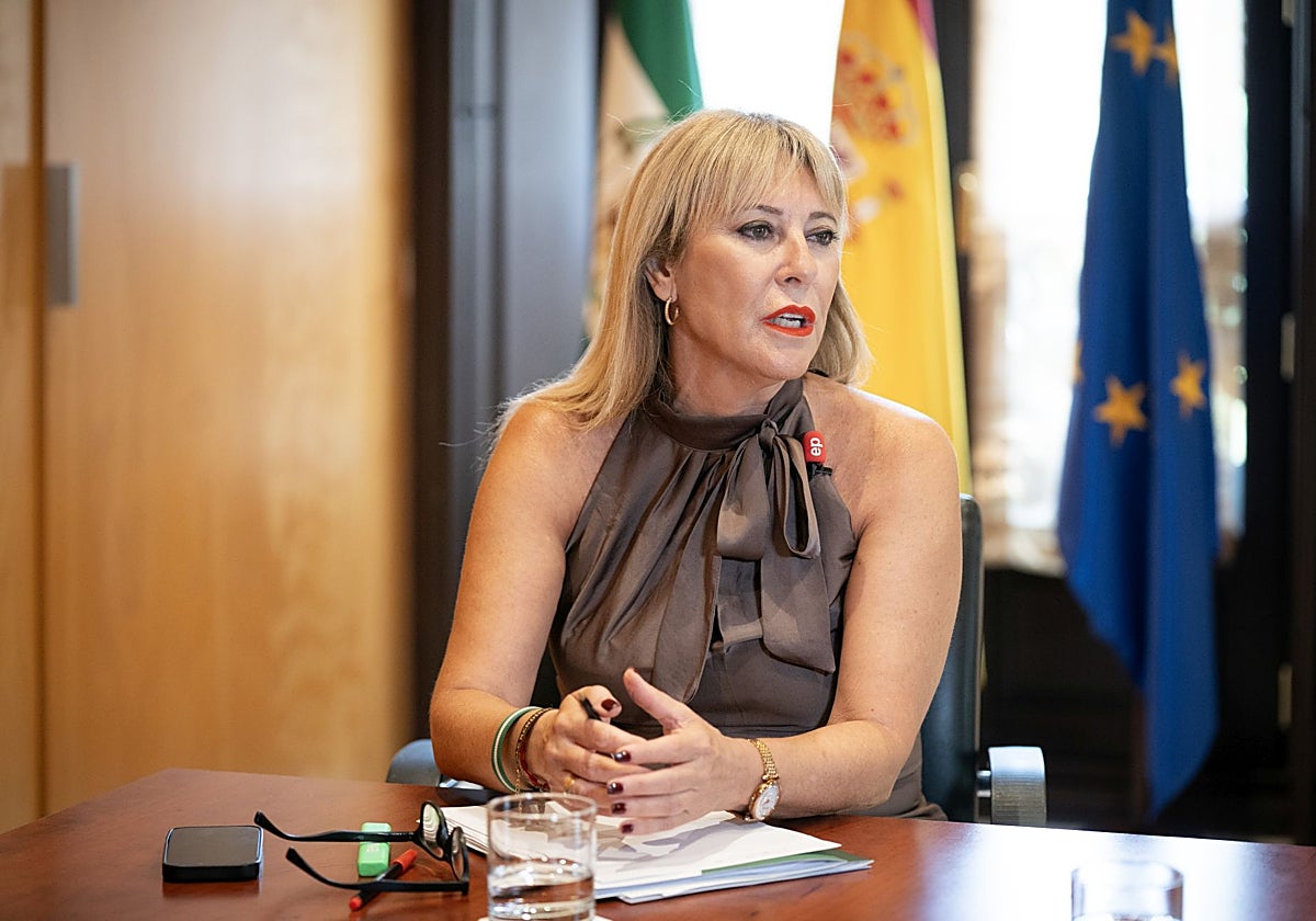 Carolina España, en una reciente entrevista.