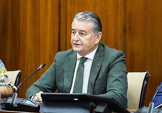 Antonio Sanz, durante su comparecencia.