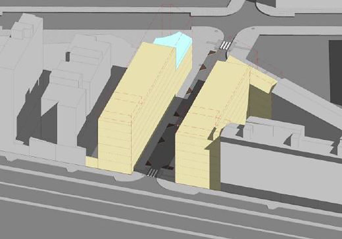 Proyectan dos edificios de uso hotelero junto a la avenida de Juan XXIII en Málaga