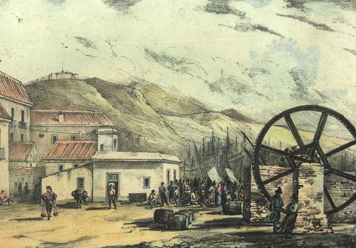 Vista de la Pescadería en 1839.