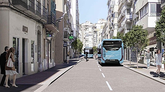 Así quedará la calle Victoria tras su reforma integral: más acera y viales y fuera aparcamientos