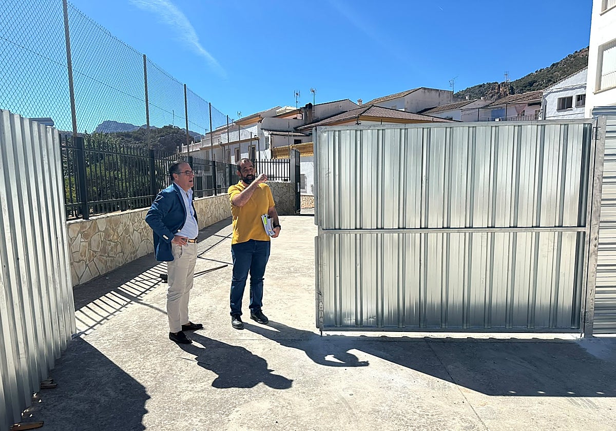 Educación da el visto bueno al nuevo plan de seguridad del colegio de Benaoján en plena ejecución de las obras
