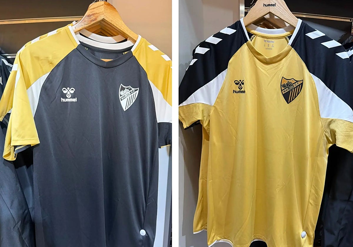 Las camisetas de entrenamiento del Málaga para la próxima temporada.