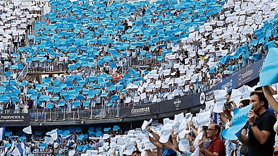 El Málaga, en la mitad alta de la tabla de Primera División por número de abonados