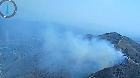 Extinguidos los incendios forestales en El Borge y  Casabermeja