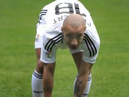 Faubert sólo ha pisado el Bernabéu contra el Rácing de Santander desde su presentación./ AFP
