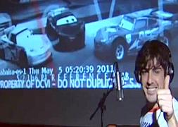 Así ha doblado Fernando Alonso a su personaje en 'Cars 2'