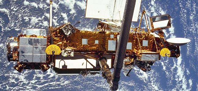 Imagen de la NASA del satélite UARS. / Ap