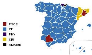 Así queda el mapa de España tras estas elecciones. / RC