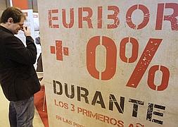 El euribor cae al nivel más bajo desde julio de 2010