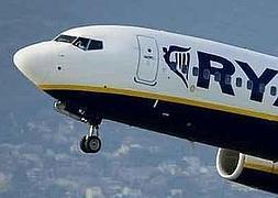 Un avión de la compañía Ryanair, en una imagen de archivo.