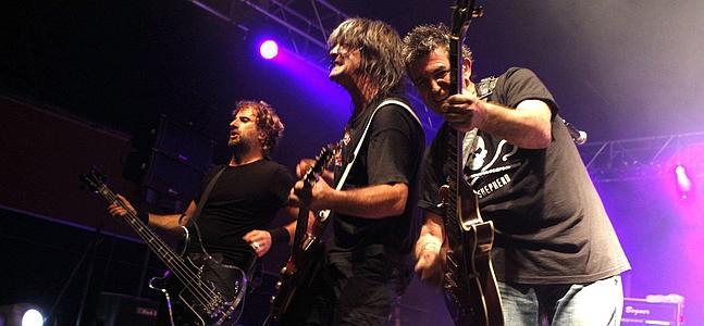 El grupo, ya sin El Drogas, en un concierto el año pasado. / A. G.