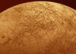 Imagen de la luna de Júpiter Europa. / Foto: Archivo.