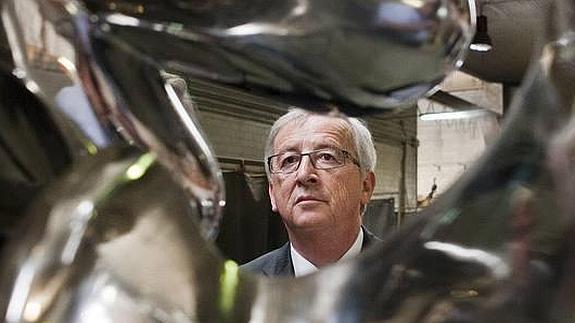 Juncker, durante su visita a Madrid 