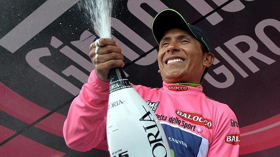 Nairo Quintana, más líder del Giro. 