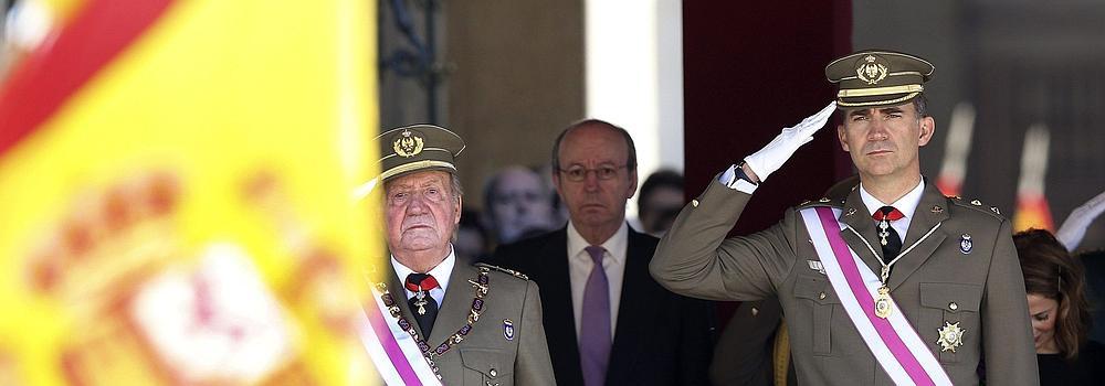 El Rey y el Príncipe, en El Escorial.