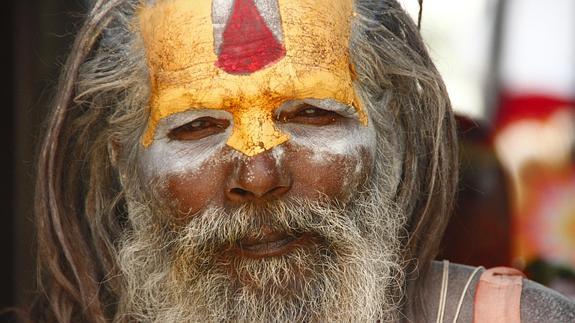 'Baba' hindú en Katmandú, el final del trayecto. 