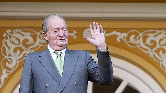 El Rey Juan Carlos, ayer en las Ventas. 