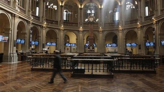 Interior de la Bolsa de Madrid