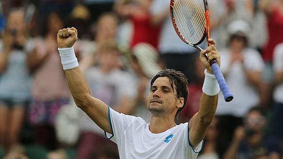 Ferrer, durante su partido ante Carreño. 