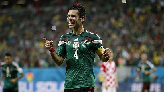 Rafa Márquez, durante un partido.