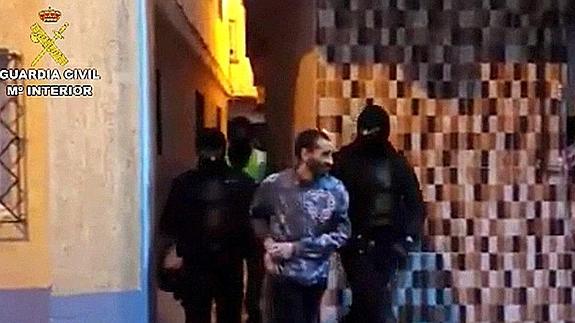 Hamido Mohamed, en el momento de la detención. 