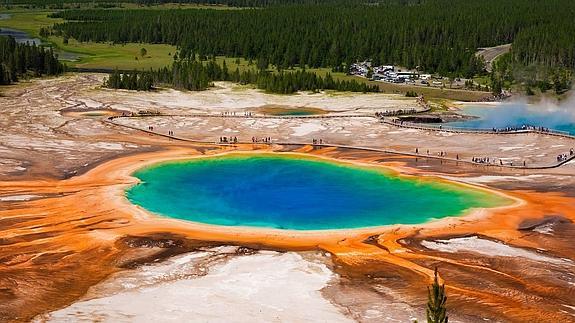 Parque de Yellowstone, lugar donde se concentra el mayor número de géiseres de la tierra.