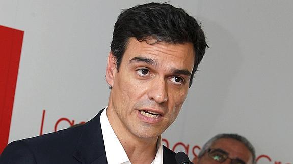 El candidato a secretario general del PSOE Pedro Sánchez. 