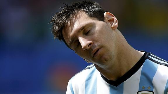 Messi, durante un partido del Mundial. 