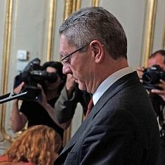 Alberto Ruiz-Gallardón y Rafael Catalá, nuevo ministro de Justicia