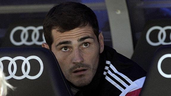 Casillas, en el banquillo. 