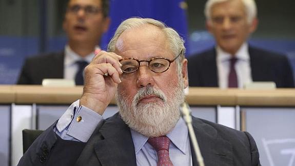 El candidato a comisario europeo de Acción Climática y Energía, Miguel Arias Cañete. 