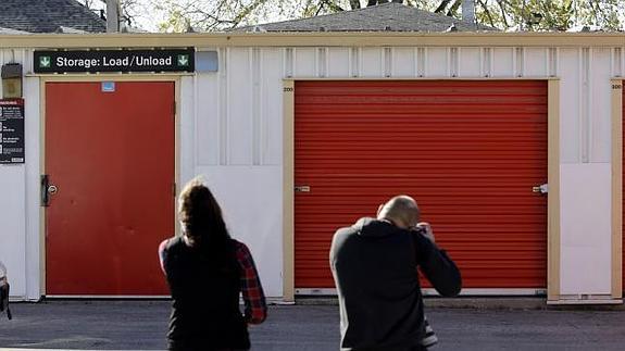 Imagen del trastero donde fueron hallados los restos de los bebés. 