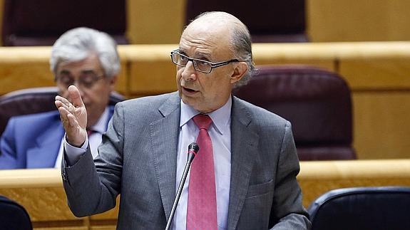 El ministro de Hacienda, Cristóbal Montoro. 