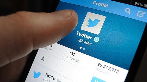 La aplicación móvil de la red social Twitter.