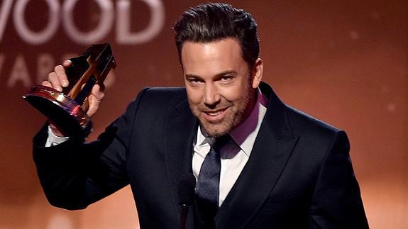 Ben Affleck recoge el galardón logrado por 'Perdida'. 