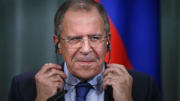El ministro de Asuntos Exteriores de Rusia, Serguéi Lavrov. 