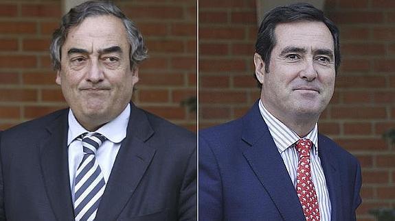 Juan Rosell y Antonio Garamendi. 