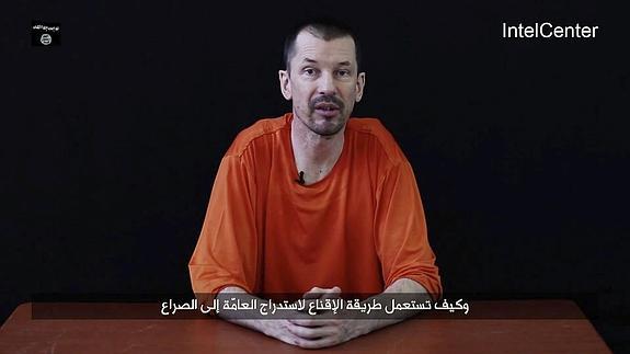 El periodista británico John Cantlie, secuestrado en noviembre de 2012. 