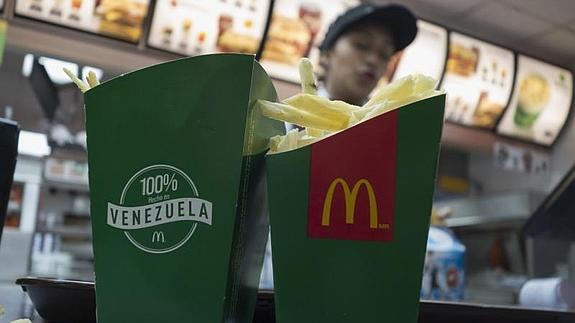 Yuca frita en un McDonald's de Caracas. 