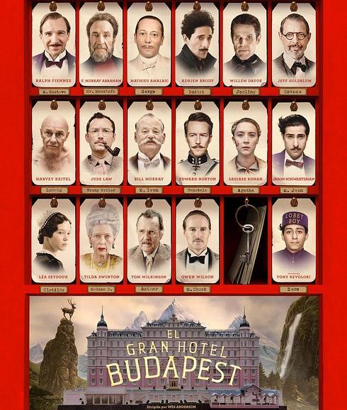 Cartel de 'El Gran Hotel Budapest'. 