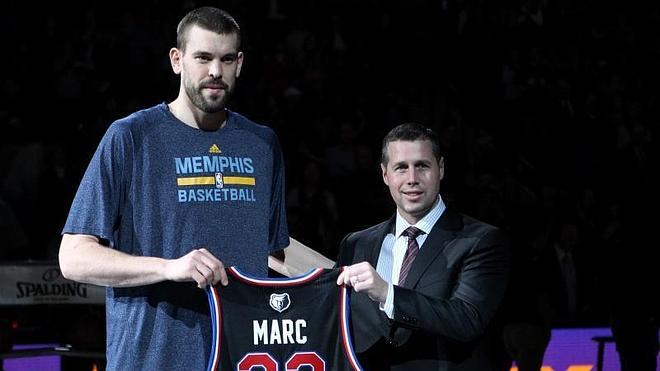 Marc Gasol con su camiseta del All Star 