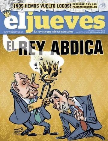 Portada de 'El Jueves' que nunca llegó a los quioscos. 