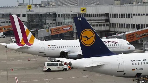 Un avión de Lufthansa en 