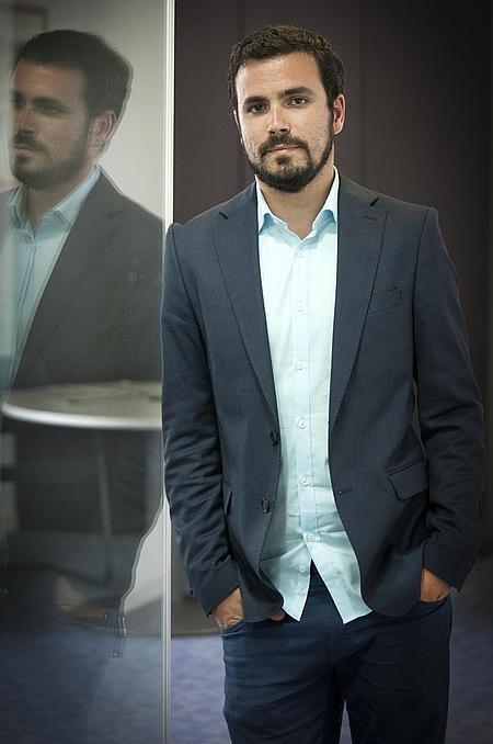 Alberto Garzón, durante la entrevista. 