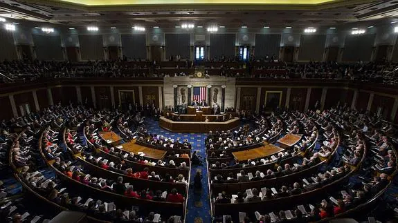 Vista general del Congreso de los Estados Unidos.